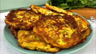 Мама научила!ЦАРСКИЙ ЗАВТРАК ИЗ ДЕШЕВЫХ ПРОДУКТОВ за 10 минут.Кабачковые оладьи на завтрак и перекус