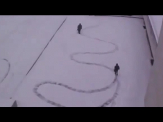 Прикол со снегом